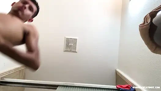 Latin Boy Roman Jerking Off