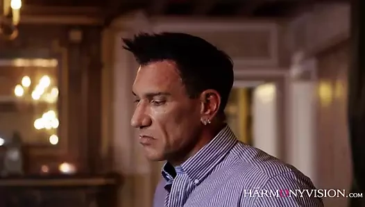 Fransız hile milf ve çift horoz sandviç