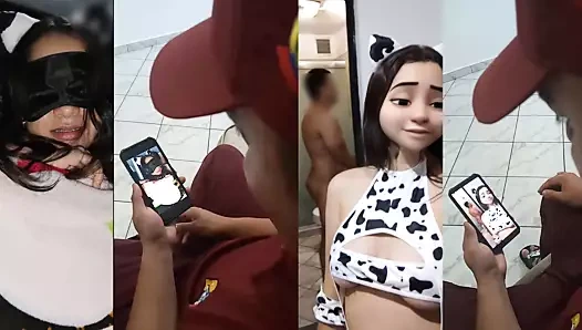 Sevgili kız arkadaşım tatile gitti ve bana garip videolar gönderdi - netorare hikayesi