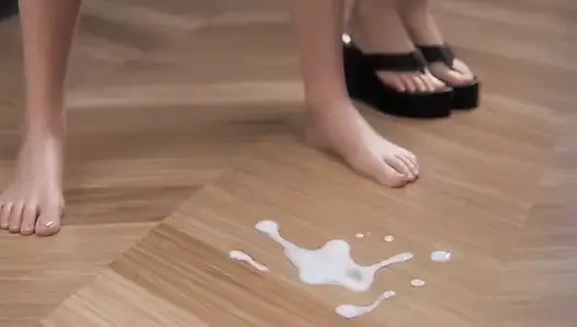 Banyoda üvey annesini sikiyor