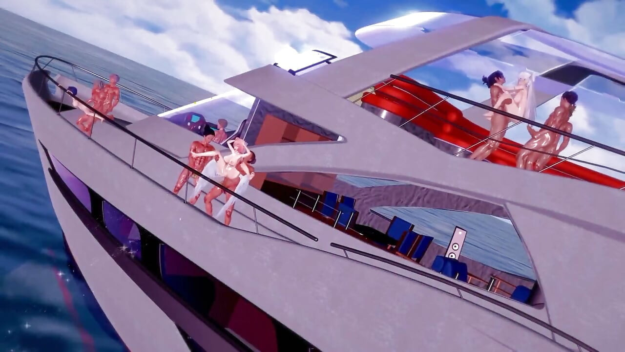 Zenless zone zero - velina, belle ve remielle ile vahşi seks yat partisi - 3d hentai animasyonları