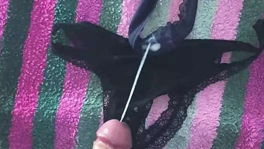 cumshot üzerinde komşular tanga, külot