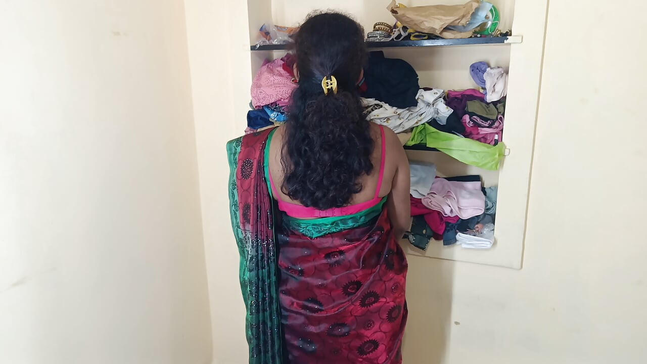 Red saree cute women