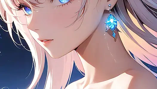 Renk dolu bakış: kırışıklarından parlayan wispsli güzel genç bir kadın