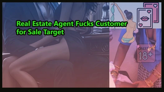 Emlakçı satış dönüşümü yapmak için müşterisini sikiyor