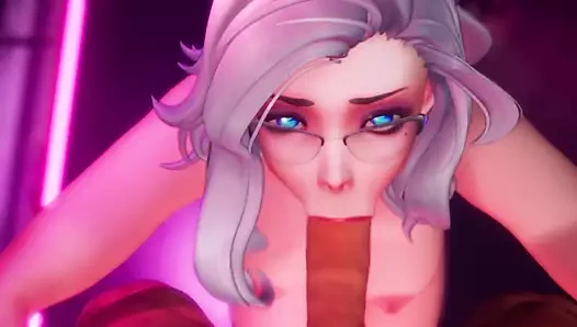 Subverse lily - yoğun lezzetli oral seks, horoz için susamış tatlı eşek