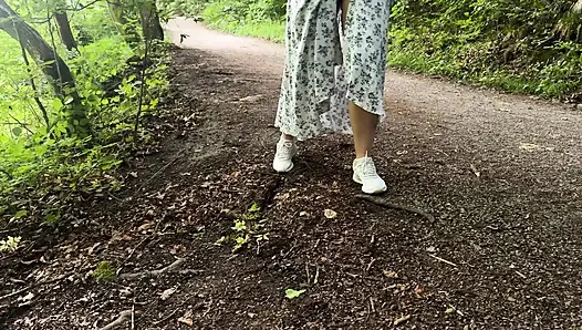 Almost Caught: Public Lake Fuck, Handjob & Outdoor Piss