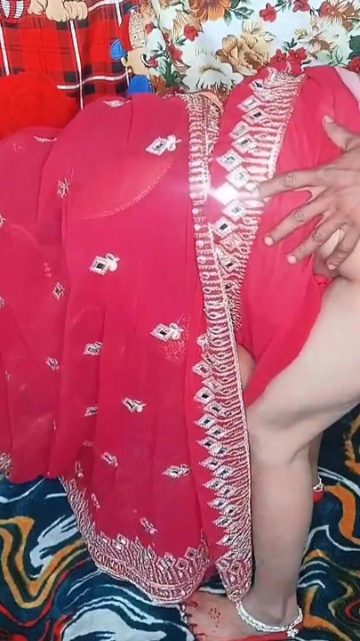 Sex with stepmother's younger sister, lifting the red saree and secretly going to the village for a wedding with… | Clip 1