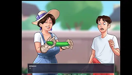 SummerTime Saga - она обожает большие огурцы, и я хочу дать ей мои