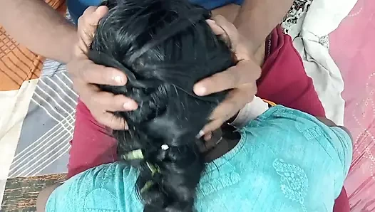 Tamil çiftin yatak odasında ateşli seksi