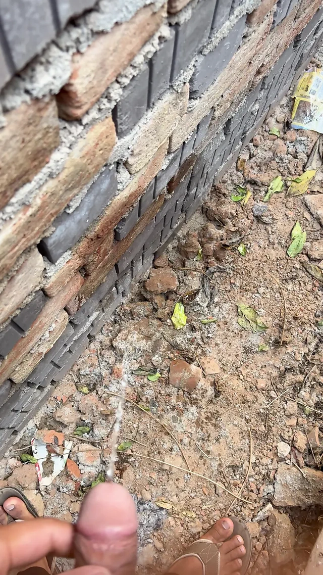 Hintli genç kız dışarı işiyor.