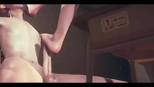 Sansürsüz hentai - kedi kız kana emiyor ve ayakla muamele - Japon Asyalı manga anime oyunu porno