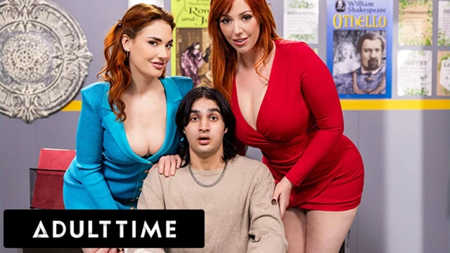 ADULT TIME - Boy Caught Stepmom Lauren Phillips Having Lesbian Affair With MILF Teacher Siri Dahl