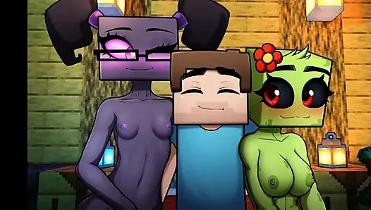 Hornycraft ender kız tüm sahneler derlemesi (yetişkin 3 boyutlu animasyon)