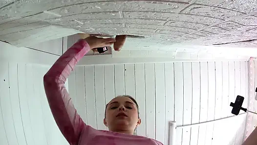 Duvar deliği Beklediğimden daha fazla zevk alıyor gibi. Sheer MisssVikki