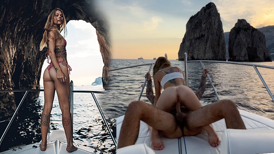 Capri'ye olan tekne turumda kaptanı sikiyorum