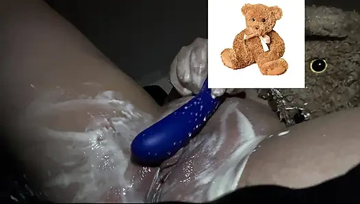 4k-ASMR YOGURT FOOD FETISH- KINKY STEPSISTER MASTURBATES WITH DILDO- CUMFLATION HENTAI-  -ARABIAN SNOWWHITE