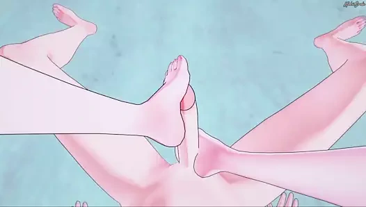 Nami ayak seni sahilde pov'den sikikleri. tek parça.