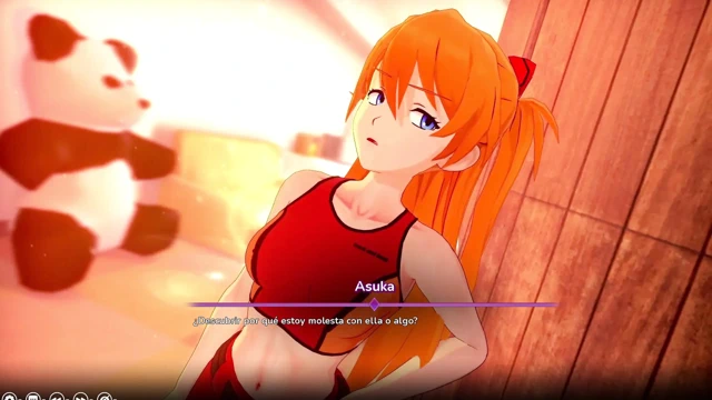 Hentai fantezim - Evangelion'dan Asuka ile pembe amcığını sikme anlaşması