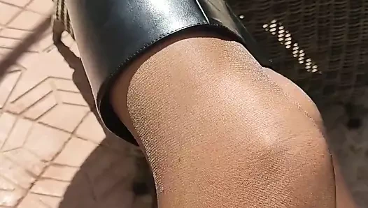 Boots Pantyhose Black