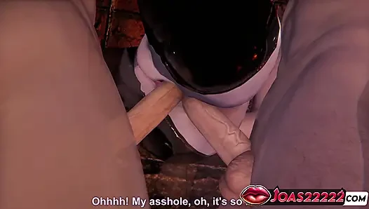 Alice grup seks partisi 3d hentai - iki yarak sakso, duvar deliği ve kaldırma dp dölleme