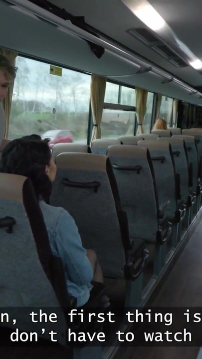 VIP4K. Pretty big titted lady is fucking in the bus | Clip 1