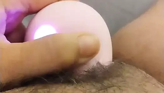 Klitoral rose vibratör klitoris kasılma ve titreşen klitoris ile şişmiş klitoris boşalması