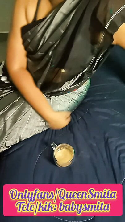 Amma smita tarafından gri saree iğfal
