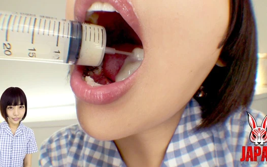 Islak dil, ağız, bakış - yua nanami ağzında bitirmene cesaret ediyor