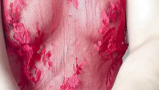 Minyon Hana Elbise Giyiyor Ve Göğüslerini Çok Seksi Amcık Götüne at