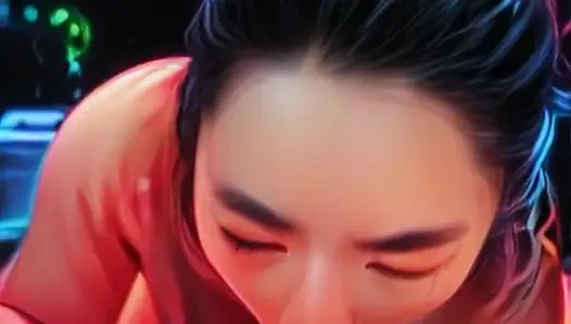 Gerçek hayattaki anime kız arkadaş büyük zenci yarağını emiyor - bakış açısı oral dölleme ile sakso