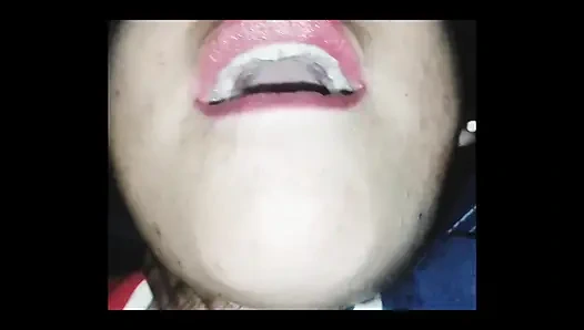 Fucking with a busty girl who likes to eat dick whenever she misses school