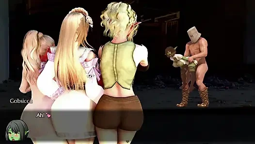 Goblin tabakası - takım arkadaşlarımın önünde büyük götlü bir goblin sikiyorum