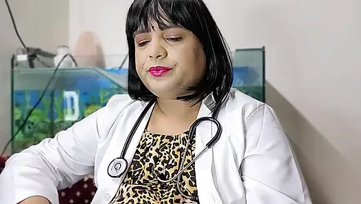 Dr Lund Khade sigara içiyor ve clenic'te boşalıyor