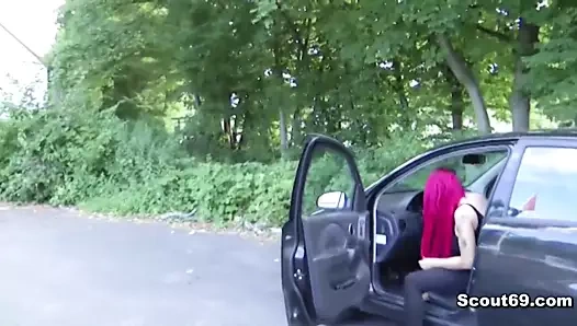 not daddy Seduce Step-daughter Lexy to Fuck Outdoor at Car