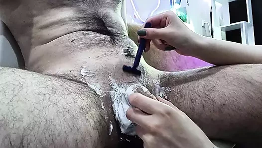 Yarak tıraşı, yağlanmış mastürbasyon, mahvolmuş orgazm ve mutlu son