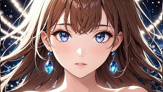 Bokeh Dreams: Yüzen ışıklarda güzel genç bir kadın