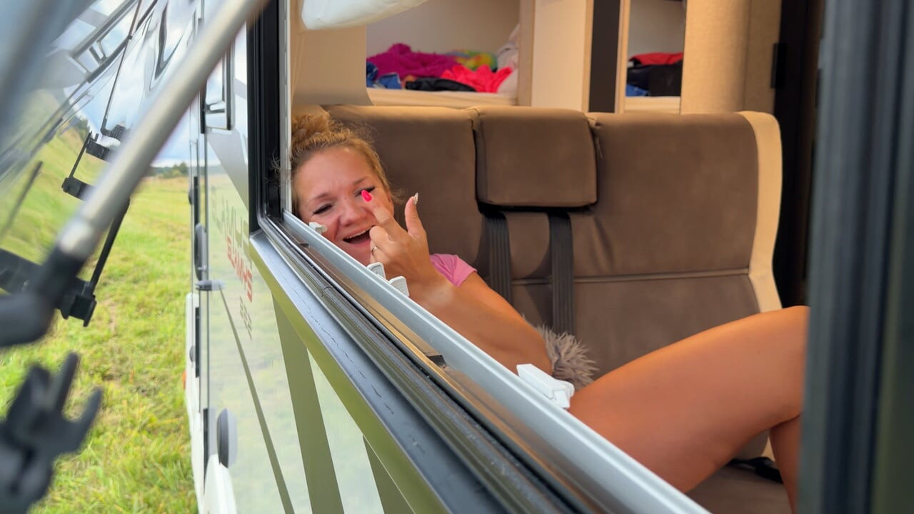 Busted MILF in a Motorhome Invited Me Inside