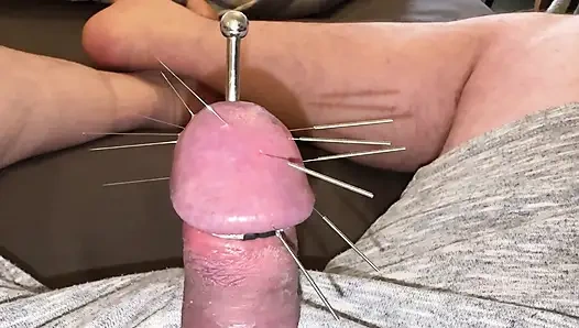 Yedi uzun iğne ve orgazm!