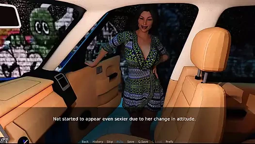 Bir çiftin aşk ve şehvet düetini #11 - nat arabada her zaman azdırıyor ... Eathen nat'i garaj yolunda sikiyor