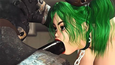 Büyük memeli seksi kız bilim kurgu canavarı tarafından sert becerdin alır