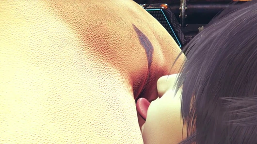 Mavi saçlı prensesin yer aldığı 3 boyutlu hentai animasyonu - öpüşme, mastürbasyon ve yoğun amcık parmaklama bakış açısı ve yalama