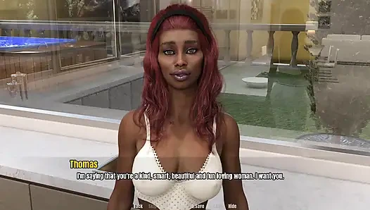 Büyükannenin evi: seksi zenci kadın kocasını televizyon izlerken aldatıyor bölüm 61