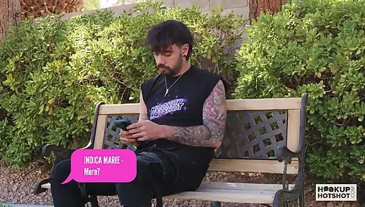 Indica Marie sikilmeden önce sakso çekiyor