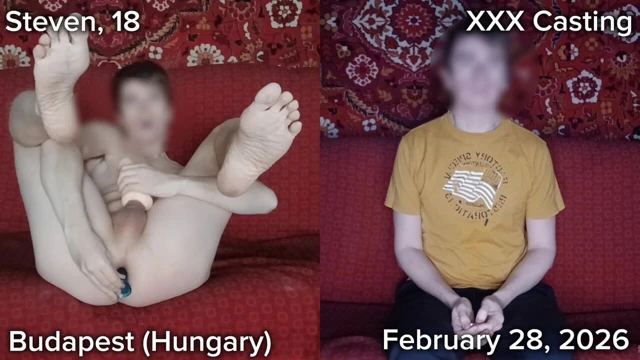 Heteroseksüel bir gencin ilk eşcinsel porno oyuncu seçmeleri anal mastürbasyon ve bacaklarını sallayarak prostat orgazmı ile sona erdi