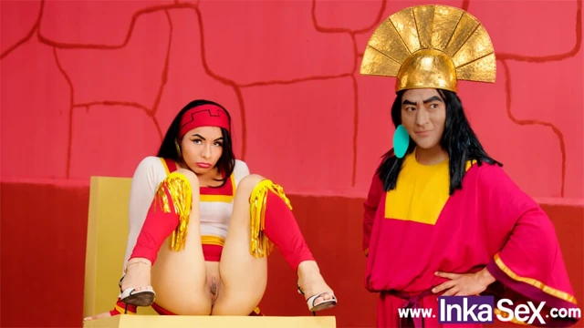 INKA SEX - PARODY THE MADNESS OF EMPEROR KUXCO FUCKS HIS FRIEND MALINDA IN THE ANUS