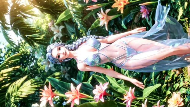 Güzel Anime Kızlarının Neşeli Günleri: Yaz Cenneti 3D Anime AI-Generated