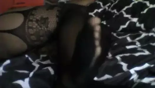 Zenci sahibe file çorapla azdırıyor