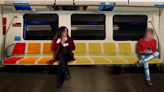 Kocam her şeyi filme alırken trende bir yabancıya mastürbasyon yapıyorum