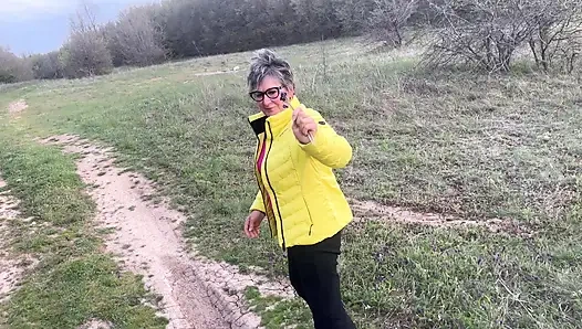 Anal nine açık havada!!